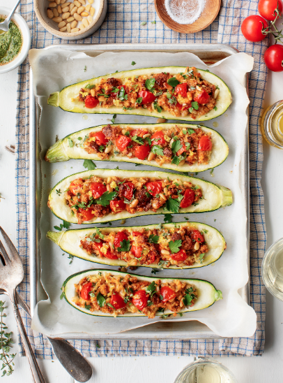 Botecitos de zuquini relleno